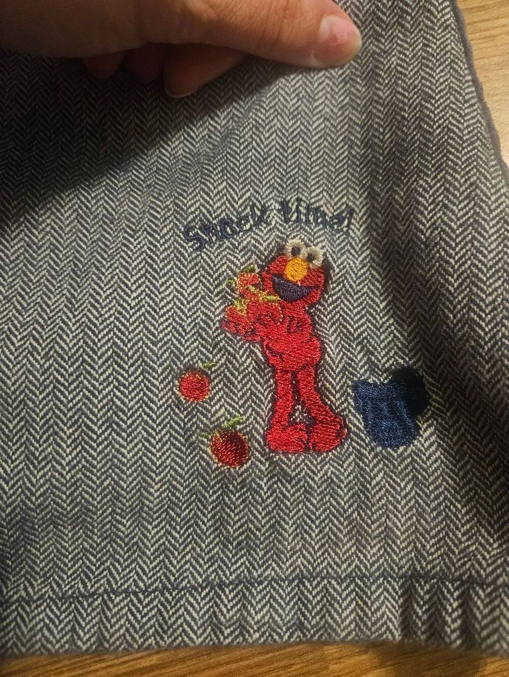 Vintage Y2K Sesame Street Elmo Embroidered Dress Size 18 Months